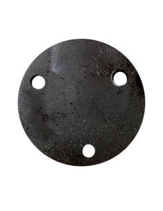 Platine ronde en acier ø 90 mm ép. 5 mm 3 trous 10 mm
