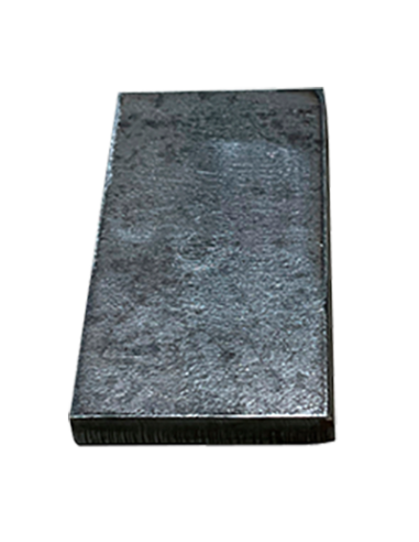 Platine rectangulaire en acier 100x150 ép. 8